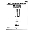 Frigidaire FPD19VFH0 front cover diagram