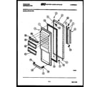 Frigidaire FPD19VFW0 refrigerator door parts diagram