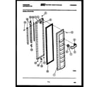 Frigidaire FPD19VFF0 freezer door parts diagram