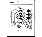 Frigidaire FPD19VFH0 shelves and supports diagram