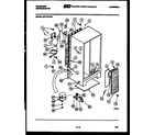 Frigidaire FPD19VFW0 system and automatic defrost parts diagram