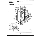Frigidaire FPE17TFA0 cabinet parts diagram
