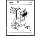 Frigidaire FPE17TFL0 system and automatic defrost parts diagram