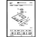 Frigidaire GP34BEL1 cooktop parts diagram