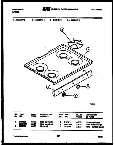 Cooktop parts