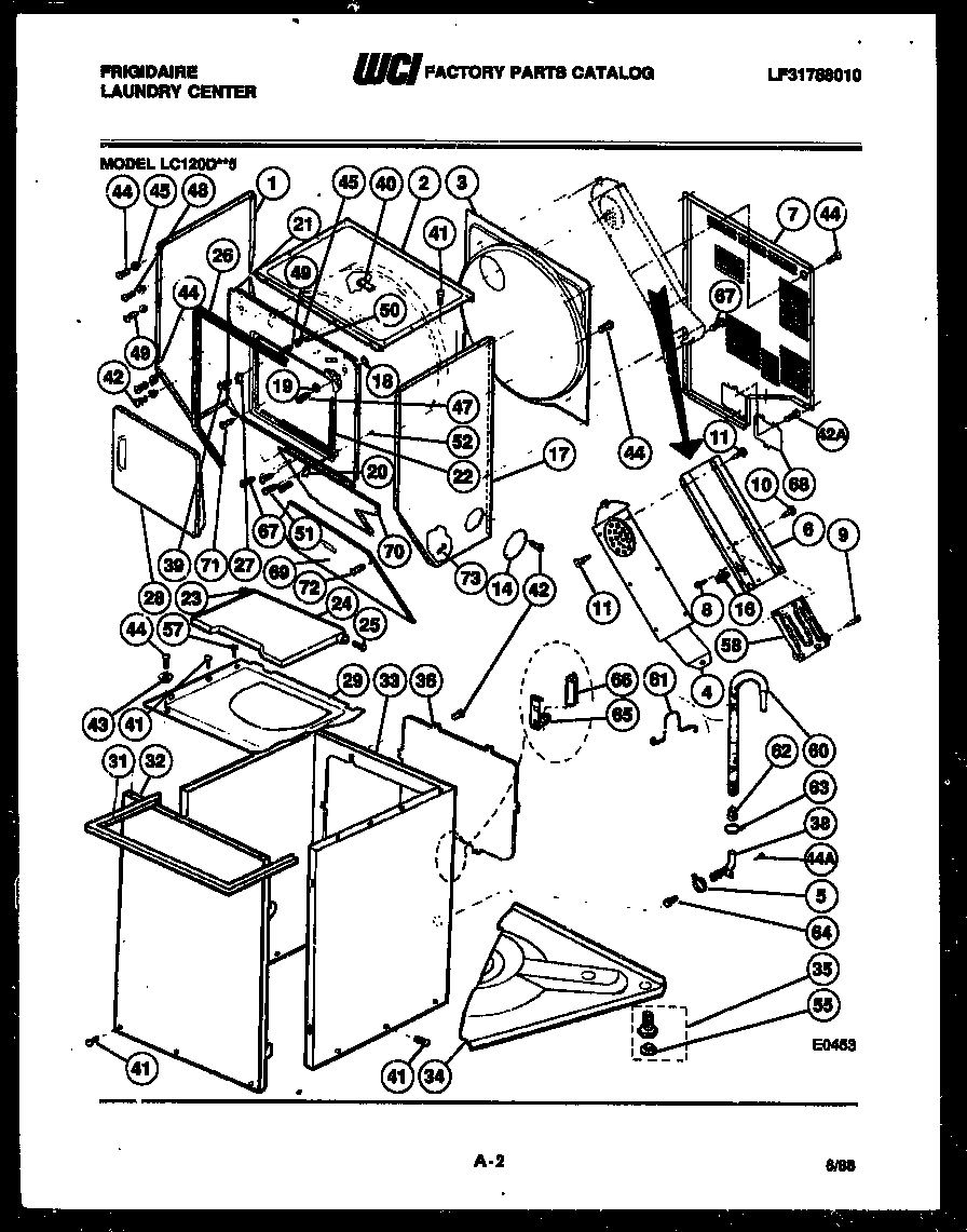 CABINET PARTS AND HEATER