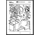 Frigidaire LC120DL5 cabinet parts and heater diagram