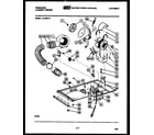 Frigidaire LC120DW5 dryer motor, blower and belt diagram