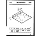 Frigidaire REGS38BDW2 cooktop parts diagram