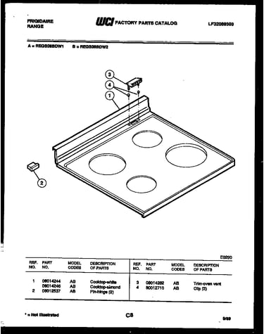 Cooktop parts