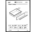 Frigidaire REGS38BDW2 drawer parts diagram