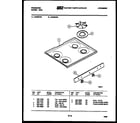 Frigidaire GG26CL4 cooktop parts diagram
