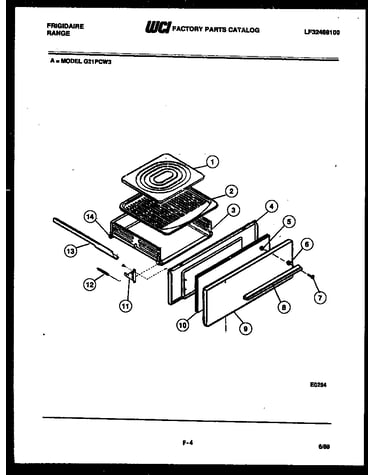 Broiler drawer parts