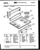 Backguard and cooktop parts
