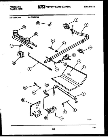 Burner, manifold and gas control