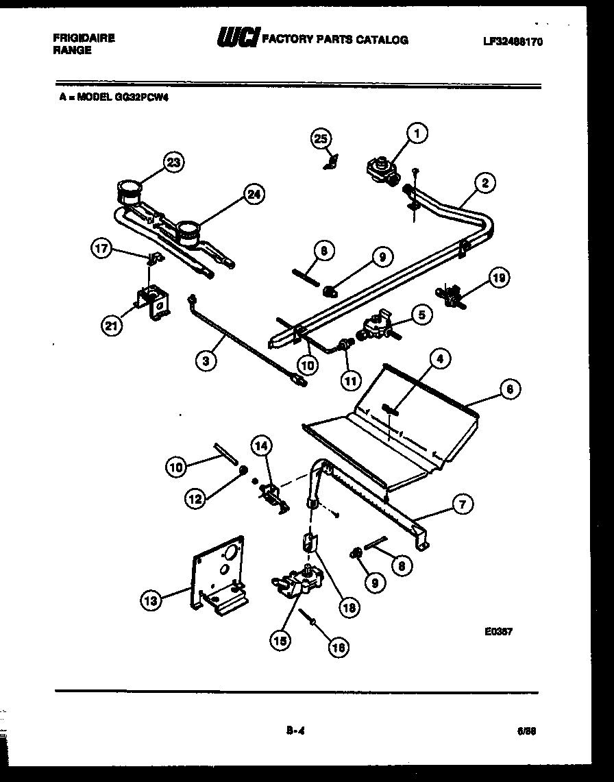 BURNER, MANIFOLD AND GAS CONTROL