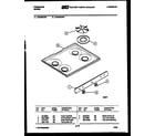 Frigidaire GCG32CW4 cooktop parts diagram