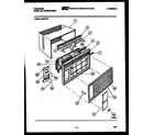Frigidaire A05LH8F1 cabinet parts diagram