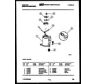 Frigidaire A05LH8F1 compressor parts diagram