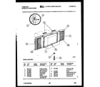 Frigidaire A05LH8F1 window mounting parts diagram