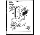 Frigidaire FPCI19TFF0 system and automatic defrost parts diagram