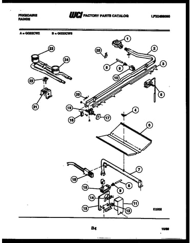 Burner, manifold and gas control