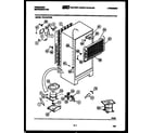 Frigidaire FPCI19TIFH0 system and automatic defrost parts diagram