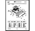 Frigidaire G30CL2 broiler drawer parts diagram