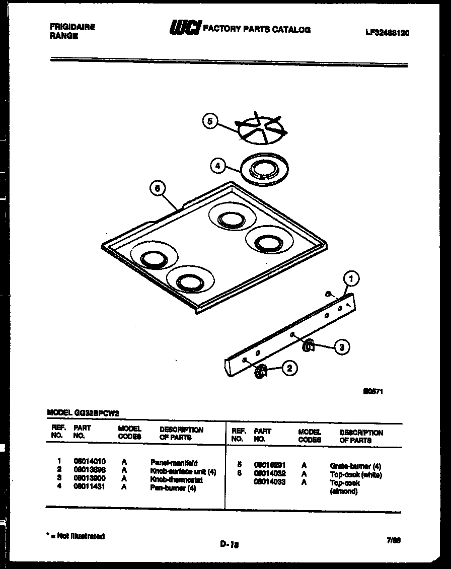 COOKTOP PARTS