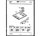 Frigidaire GG32BPCW2 cooktop parts diagram