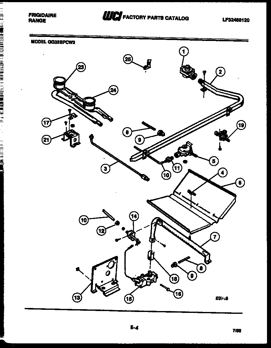 BURNER, MANIFOLD AND GAS CONTROL