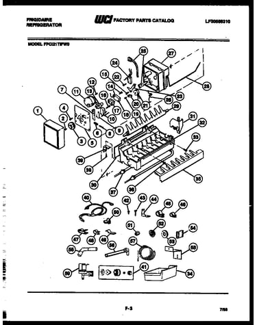 Ice maker and installation parts