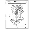 Frigidaire FPE19TFH0 cabinet parts diagram