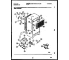 Frigidaire FPE19TFW0 system and automatic defrost parts diagram