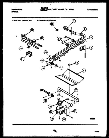 Burner, manifold and gas control
