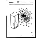 Frigidaire FPE19TIFL0 shelves and supports diagram