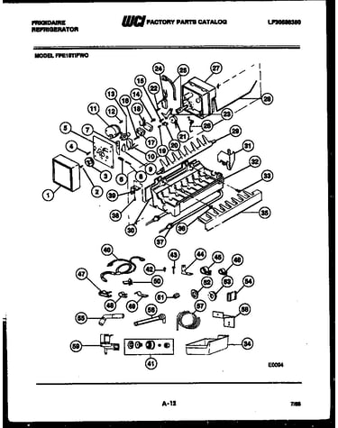 Ice maker and installation parts