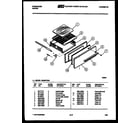 Frigidaire GG26PCW4 broiler drawer parts diagram