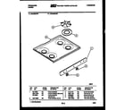 Frigidaire GC34BCW5 cooktop parts diagram
