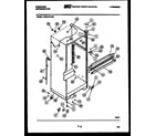 Frigidaire FPES19TFW0 cabinet parts diagram