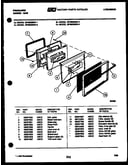 Lower oven door parts