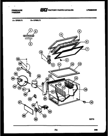 Chest freezer parts