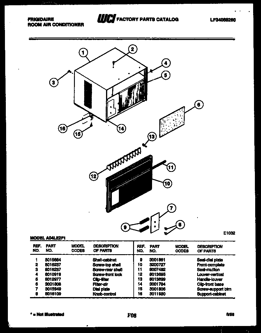 CABINET PARTS