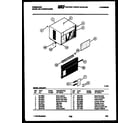 Frigidaire A04LE2F1 cabinet parts diagram