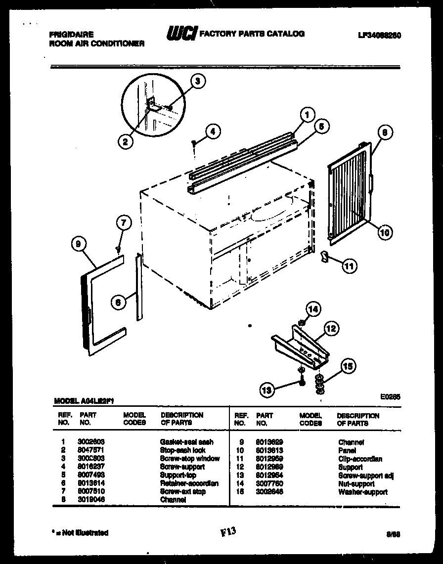 WINDOW MOUNTING PARTS