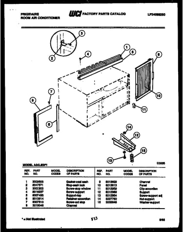 Window mounting parts