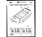 Frigidaire REG638BDL1 cooktop parts diagram