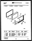 Upper oven door parts