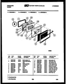 Lower oven door parts