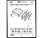Frigidaire REG638BDW2 drawer parts diagram